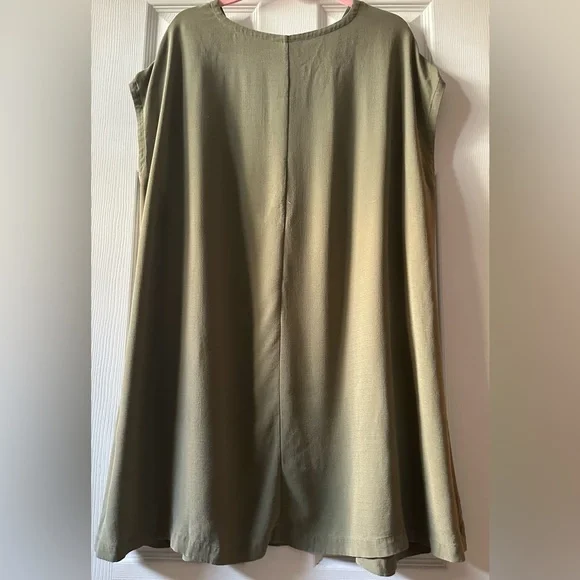 Eileen Fisher Olive Green Women's Top - Picture 3 of 5